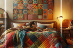 Colchas de patchwork: Creatividad y color para tu cama.